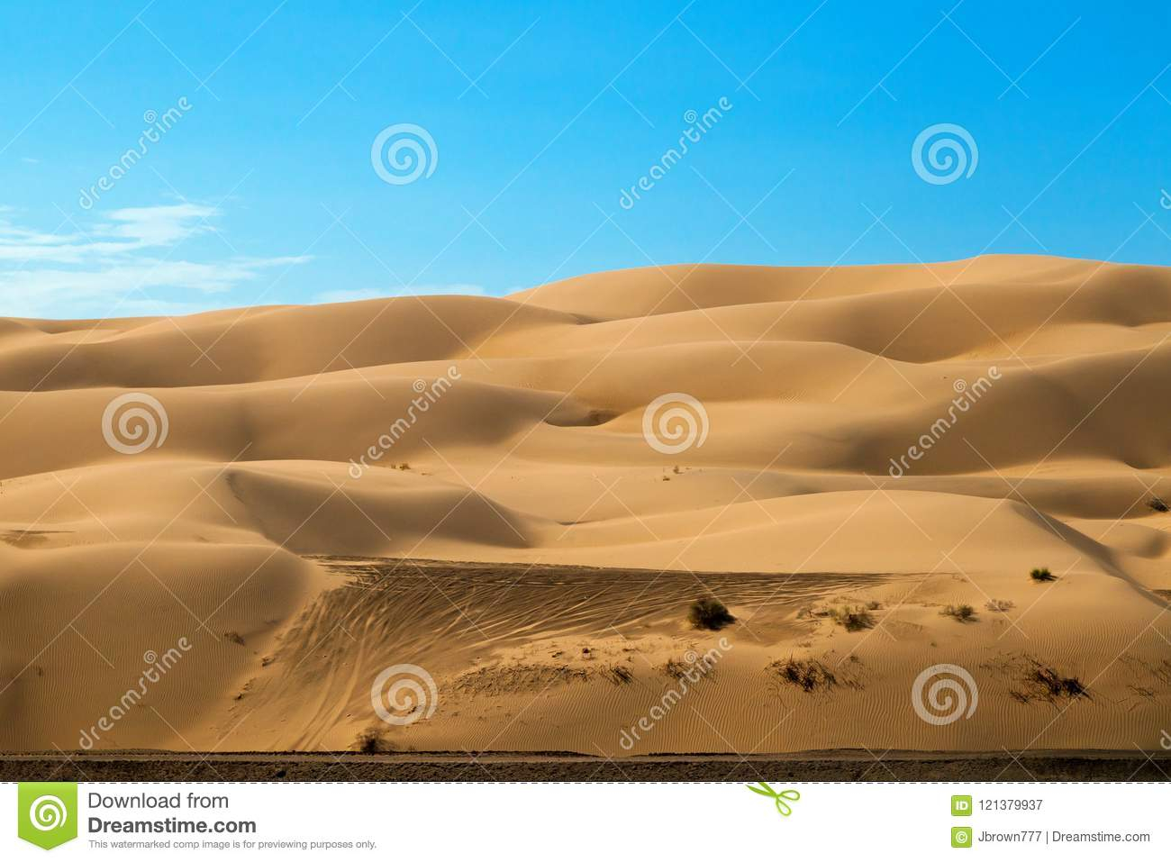 Off Road Vehicle Tracks On Yuma Sand Dunes Stock Image intended for size 1300 X 957