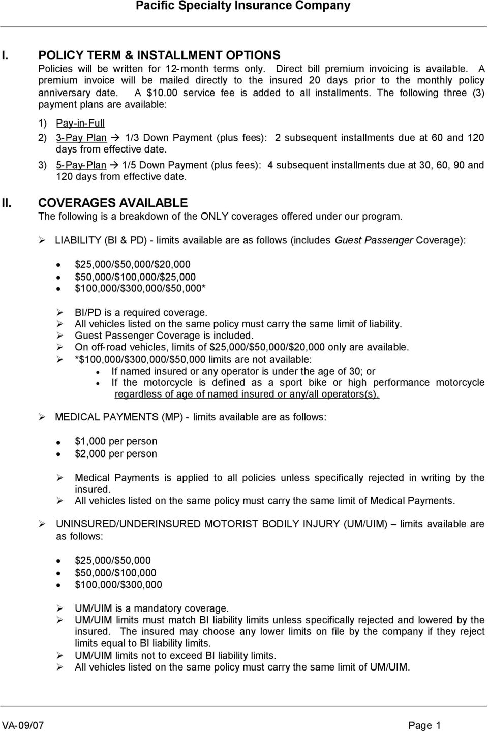 Pacific Specialty Insurance Company State Of Virginia Street pertaining to proportions 960 X 1438