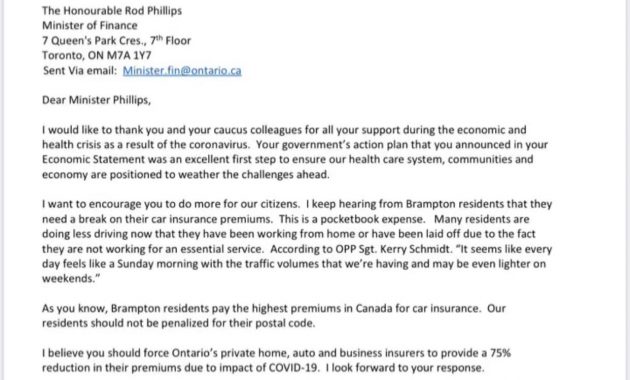 Patrick Brown Asks Feds To Reduce Car Insurance Premiums with dimensions 1242 X 2107