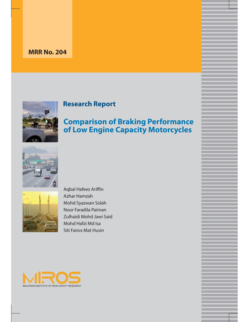 Pdf Comparison Of Braking Performance Of Low Engine pertaining to dimensions 850 X 1100