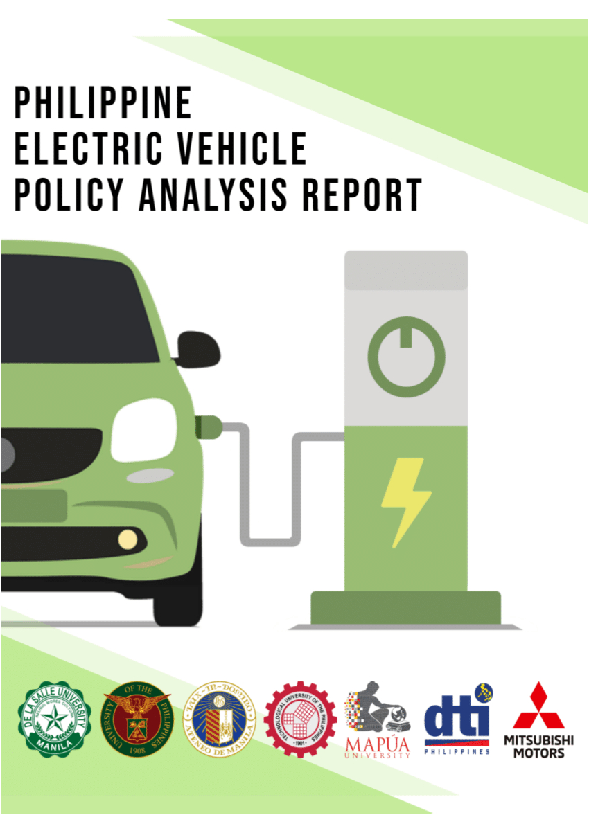 Pdf Philippine Electric Vehicle Policy Analysis Report inside sizing 850 X 1203