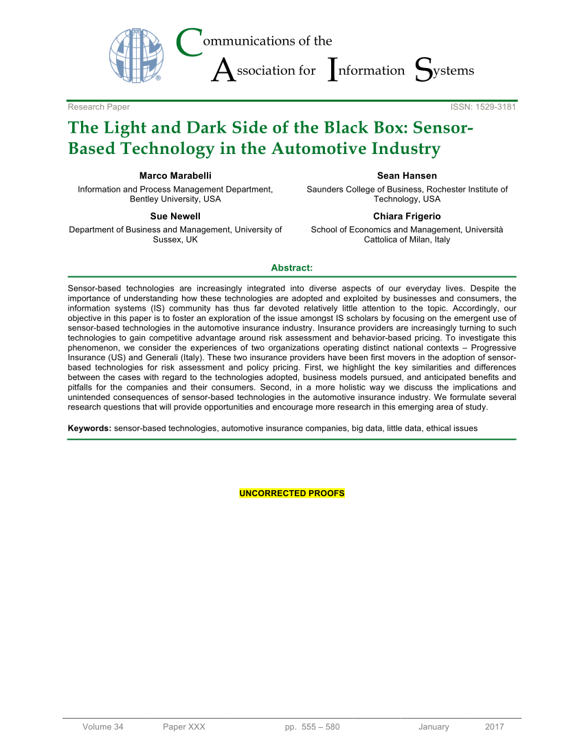 Pdf The Light And Dark Side Of The Black Box Sensor Based pertaining to proportions 850 X 1100