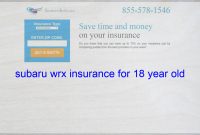Pin On Subaru Wrx Insurance For 18 Year Old within dimensions 1365 X 768