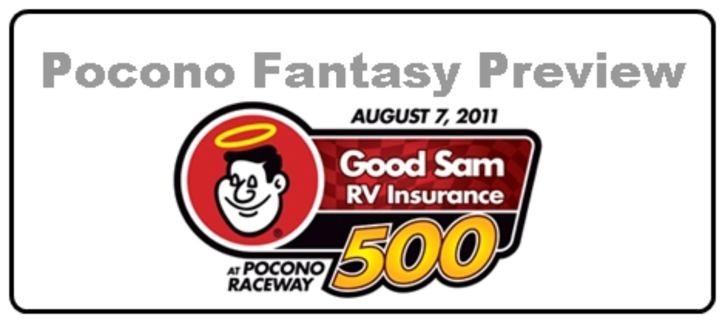 Pocono Good Sam Rv Insurance 500 Fantasy Nascar Preview And with regard to measurements 1440 X 643