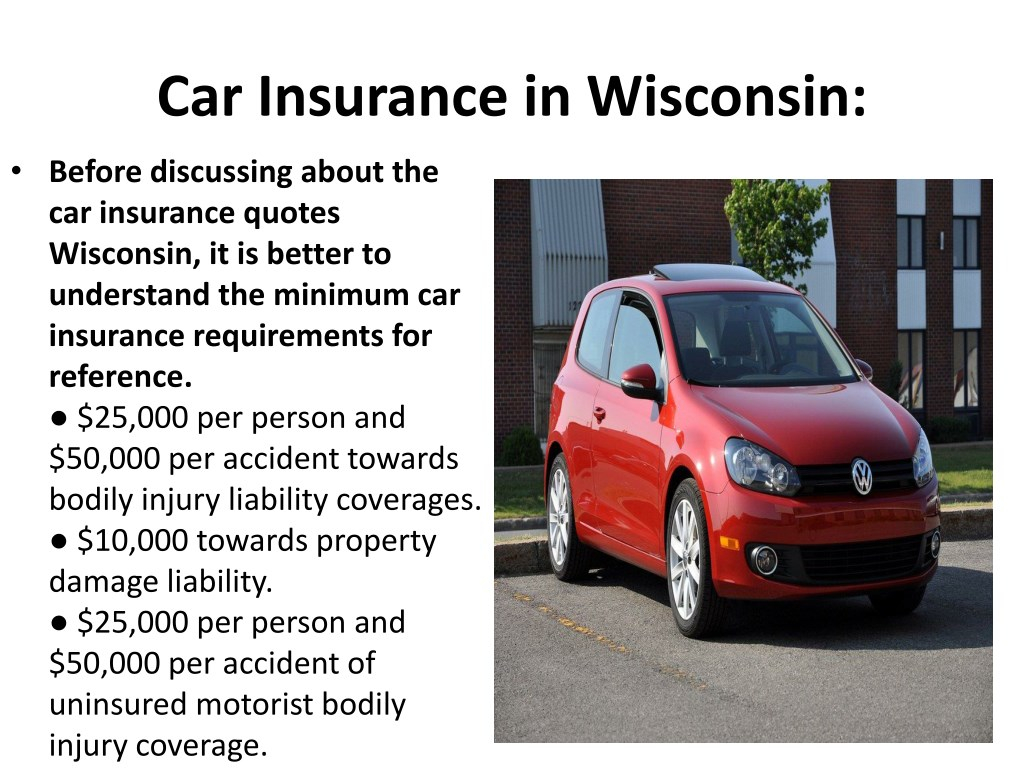 Ppt Car Insurance Quotes Wisconsin Powerpoint Presentation throughout proportions 1024 X 768
