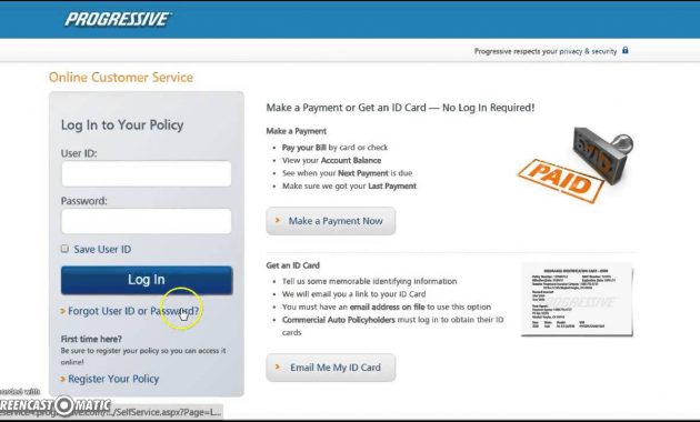 Progressive Auto Insurance Login Wwwprogressive within dimensions 1280 X 720