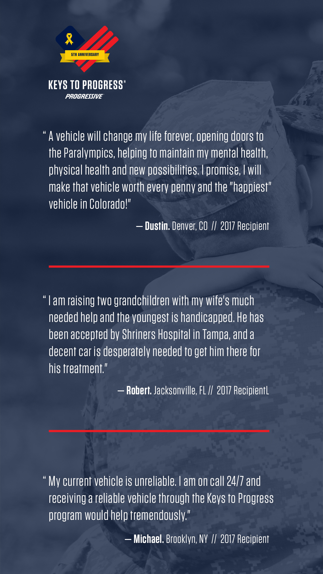 Progressive Provides Cars To More Than 100 Military Families regarding proportions 1080 X 1920