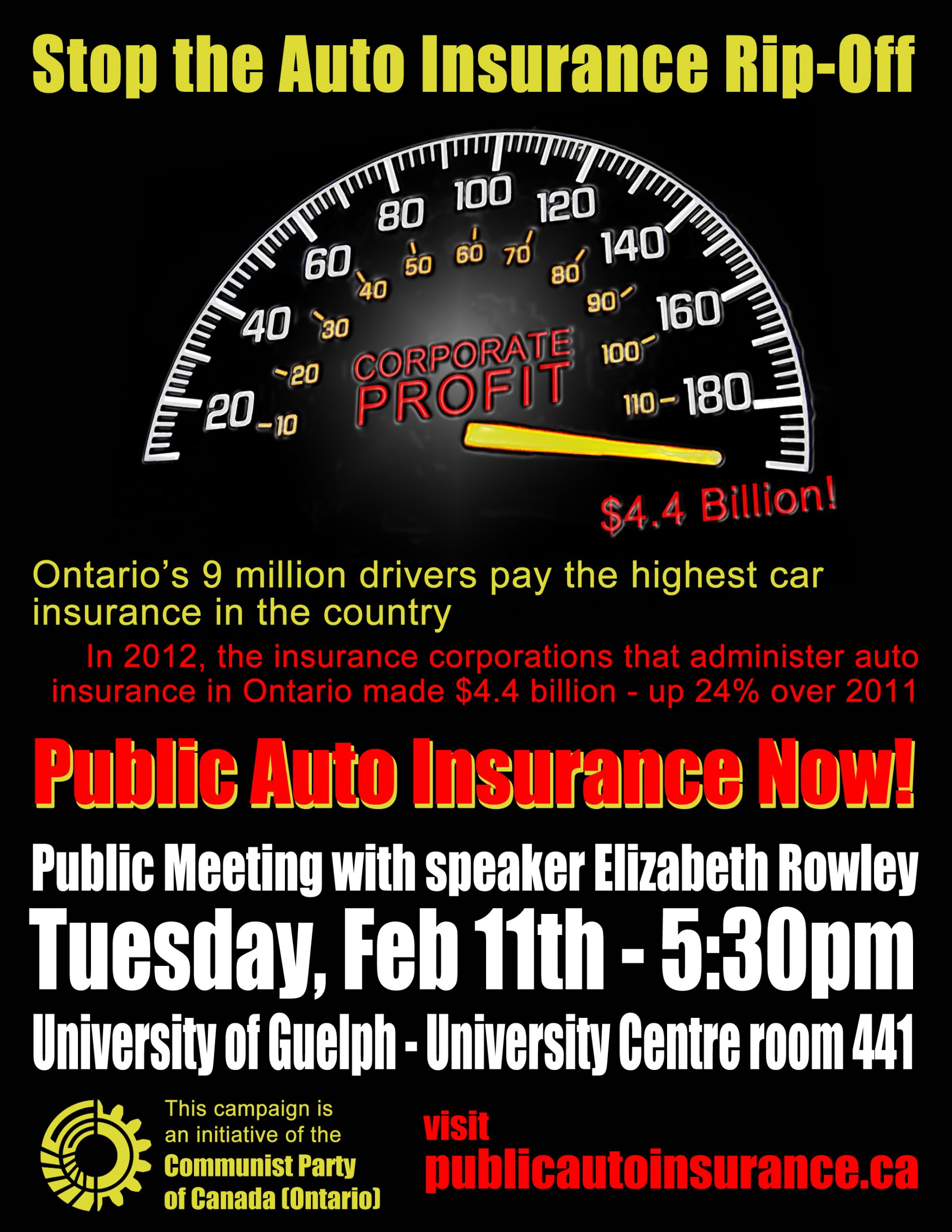 Public Auto Insurance Campaign Event Guelph Young inside proportions 2125 X 2750