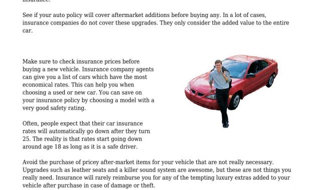 Quiet Ways To Save On Auto Premiums Without The Companies for size 1058 X 1497