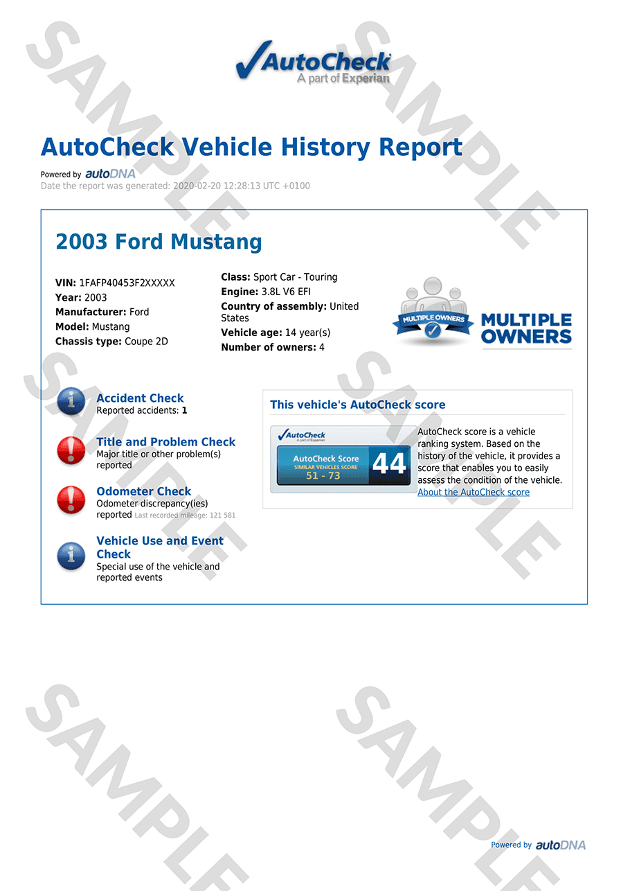 Report Autocheck Autodna throughout sizing 910 X 1286