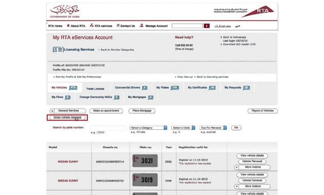 Roads Transport Authority Vehicles Renewal Services regarding measurements 1280 X 720