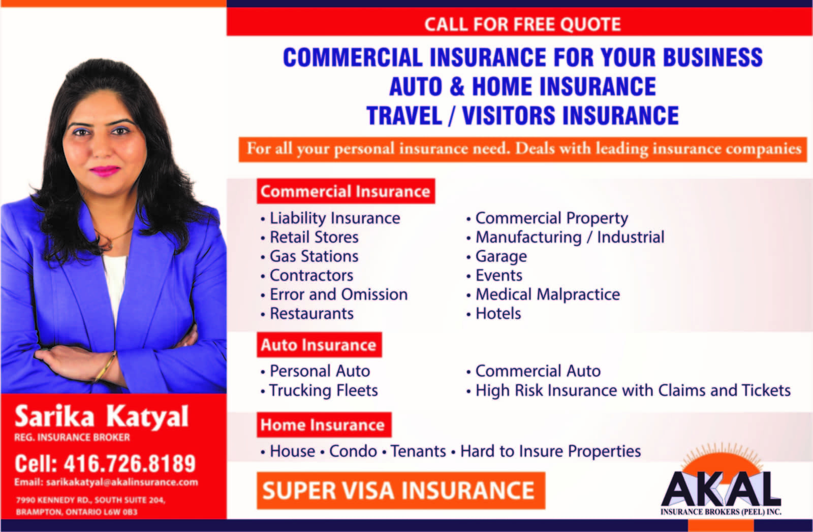 Sarika Katyal Registered Insurance Broker Opening Hours for dimensions 1600 X 1048