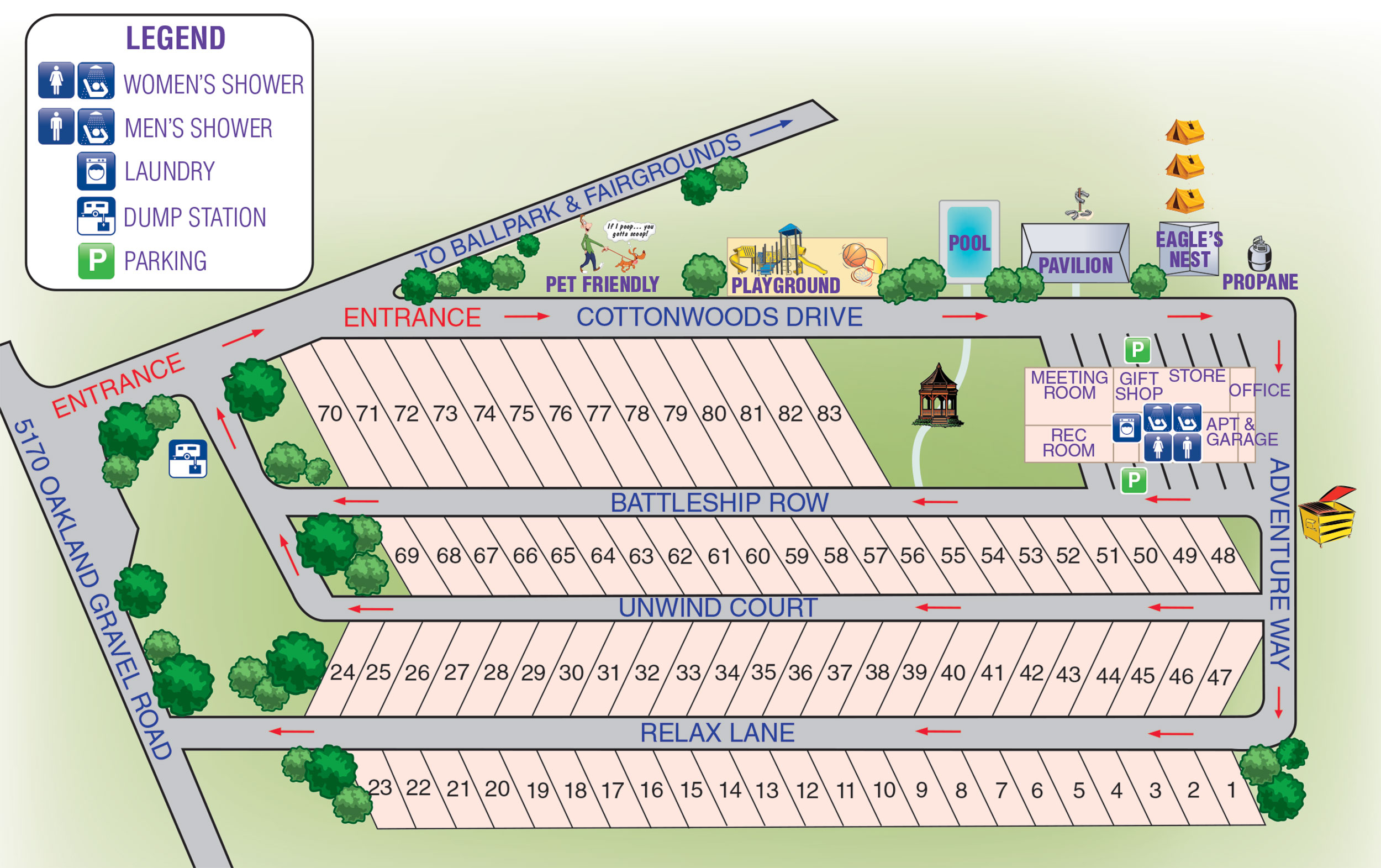 Site Map Camping Policies pertaining to sizing 2500 X 1571