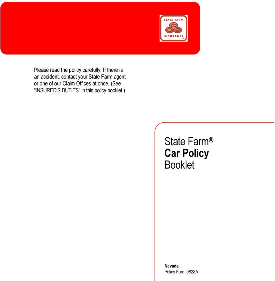 State Farm Car Policy Booklet Pdf Free Download in size 960 X 980