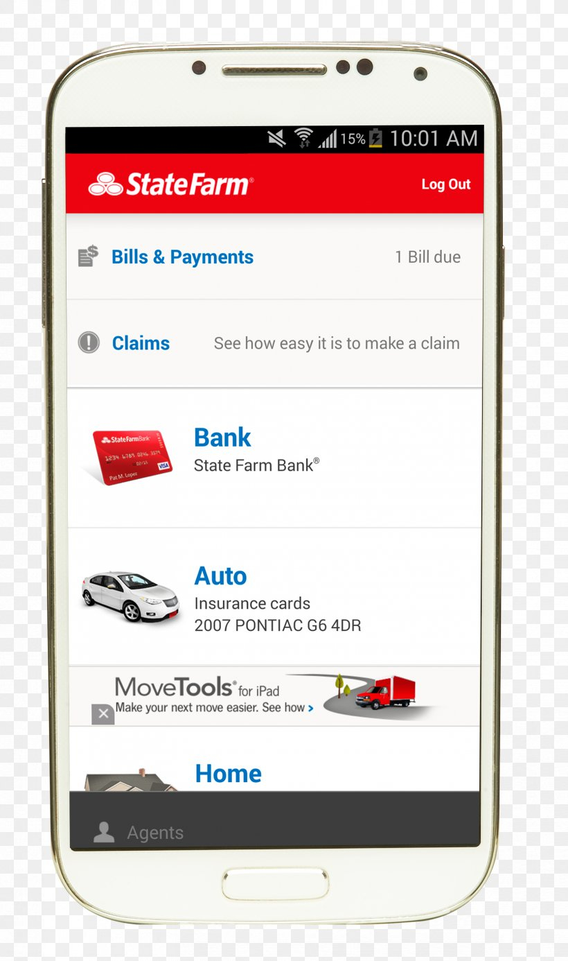 State Farm Vehicle Insurance Credit Card Electronic Bill in size 820 X 1386