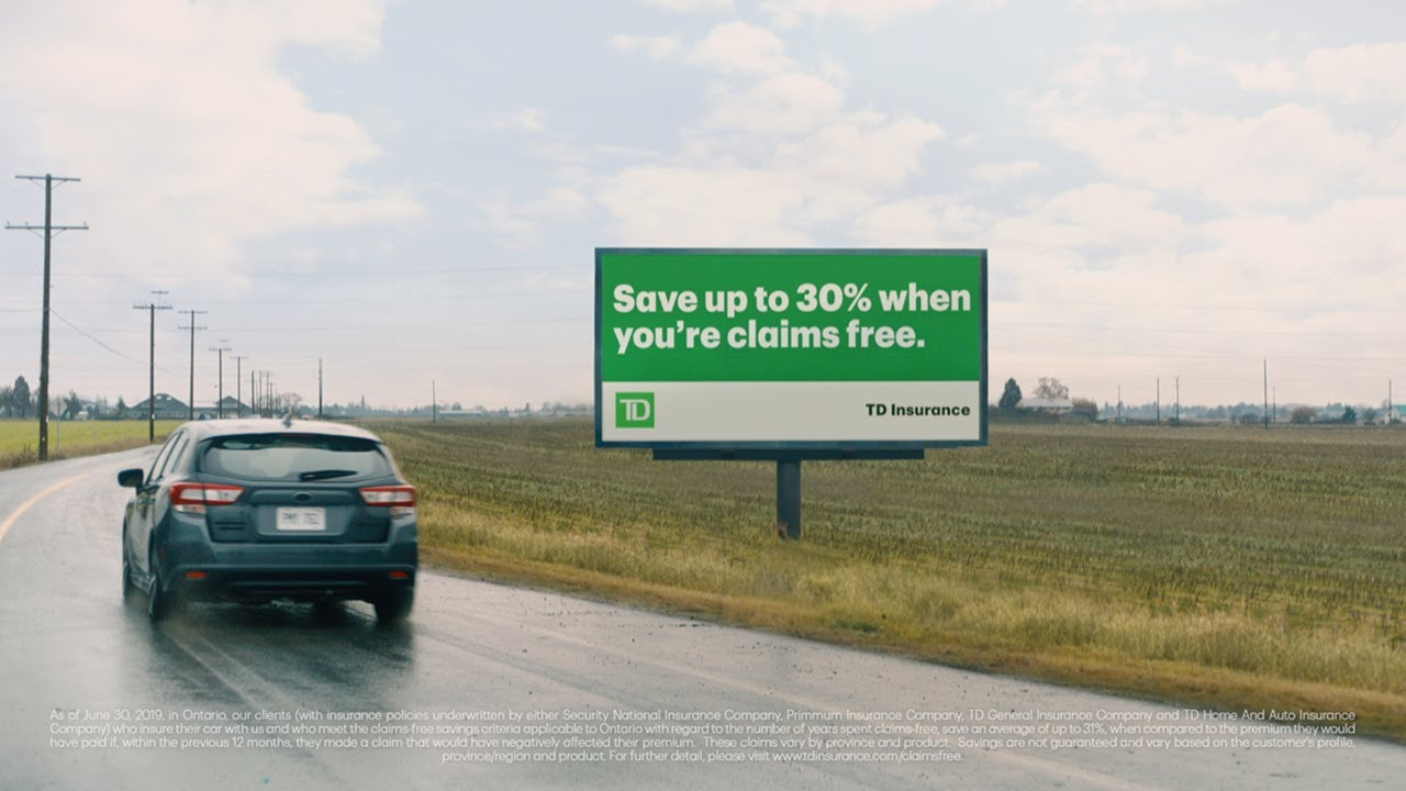 Td Insurance Claims Free Reward Save When You Drive Safe in sizing 1280 X 720