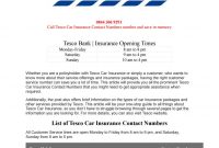 Tesco Car Insurance Contact Numbers Phone Number Customer for size 1156 X 1496