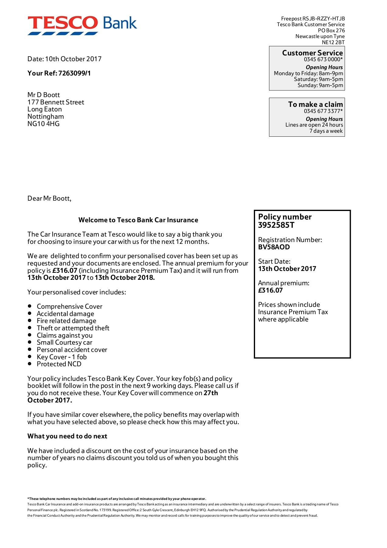 Tesco Car Insurance Docs 2017 2018 Pages 1 12 Text for size 1273 X 1800