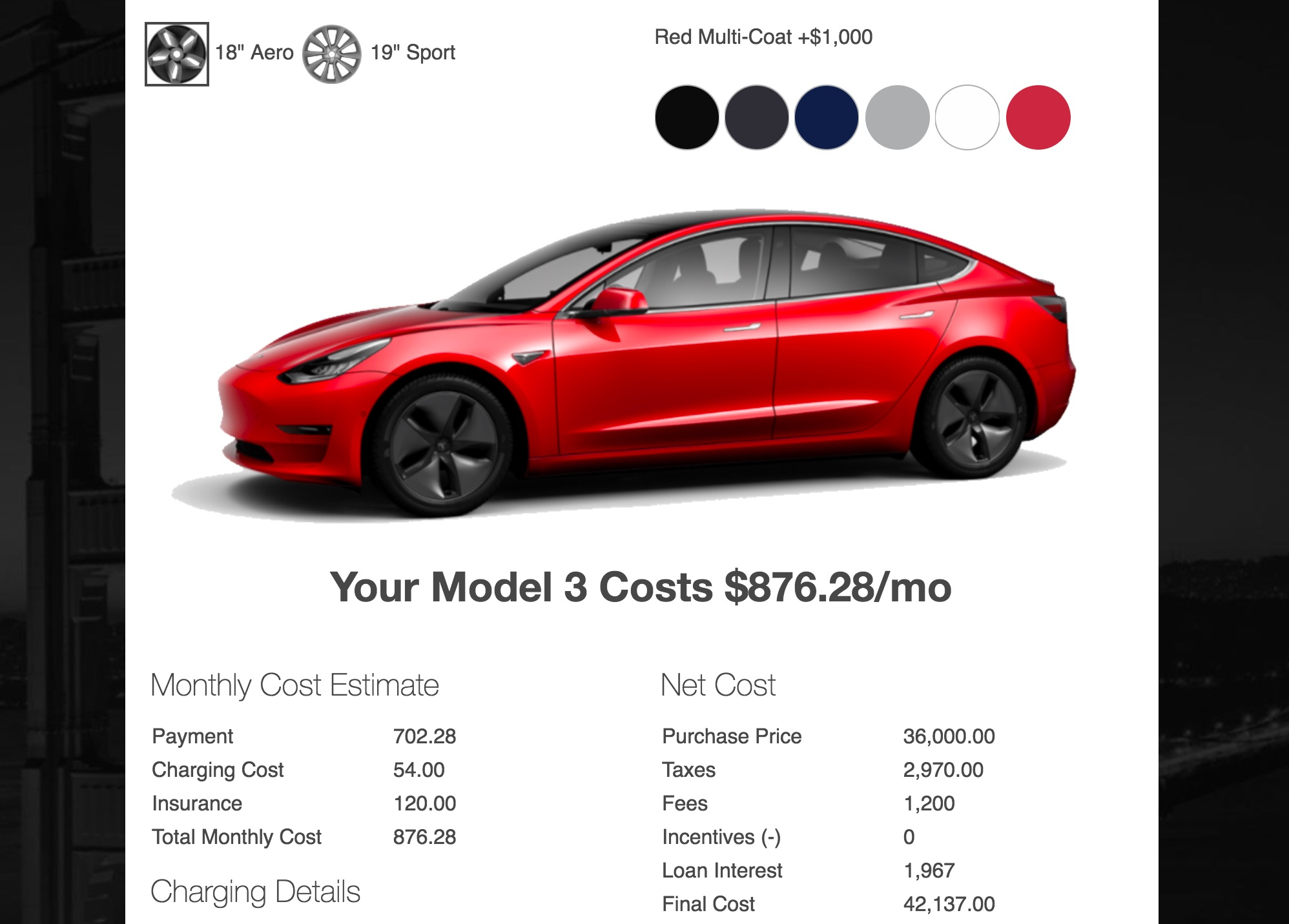 Tesla Model 3 Monthly Payment After Tax Fees Insurance inside proportions 1996 X 1432