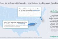 The Consequences Of Driving Uninsured Infographic with sizing 1600 X 900