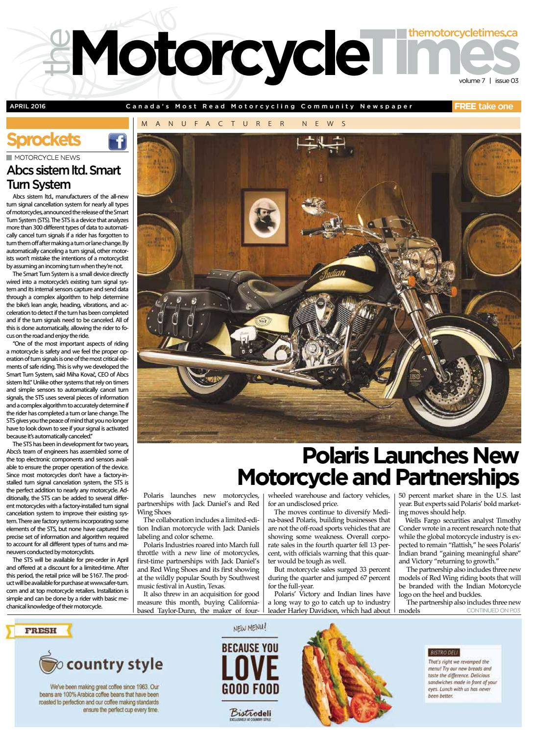 The Motorcycle Times April 2016 The Motorcycle Times in proportions 1090 X 1497