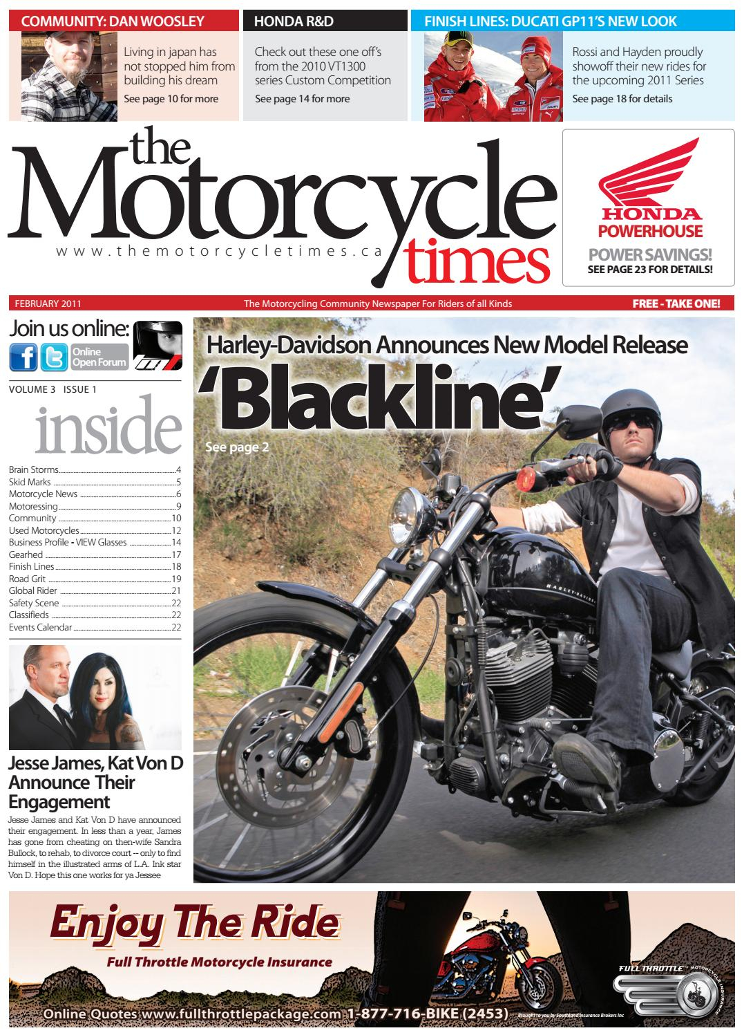 The Motorcycle Times Feb 2011 The Motorcycle Times Issuu pertaining to sizing 1090 X 1497