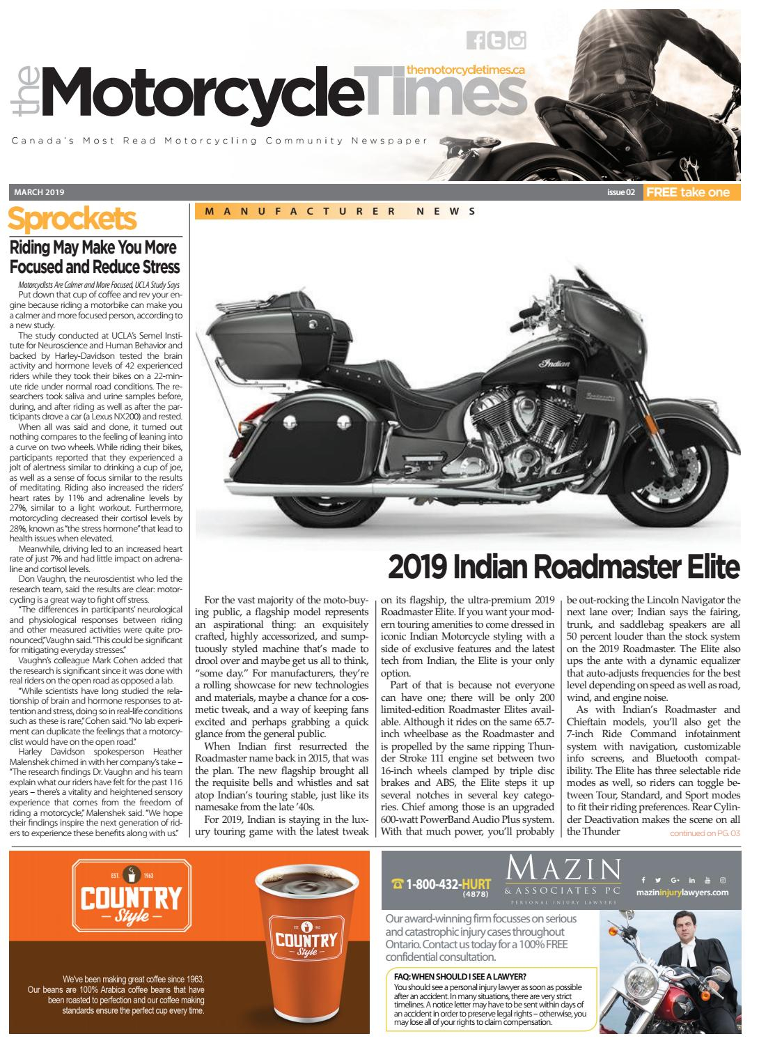 The Motorcycle Times March 2019 The Motorcycle Times throughout size 1090 X 1497