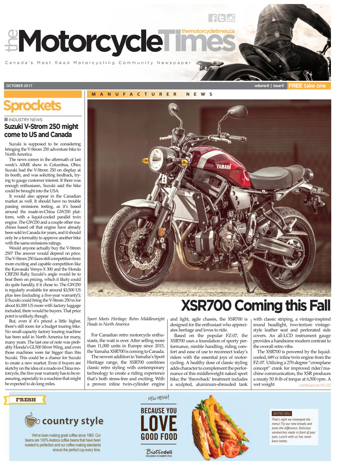 The Motorcycle Times October 2017 The Motorcycle Times for proportions 1090 X 1497