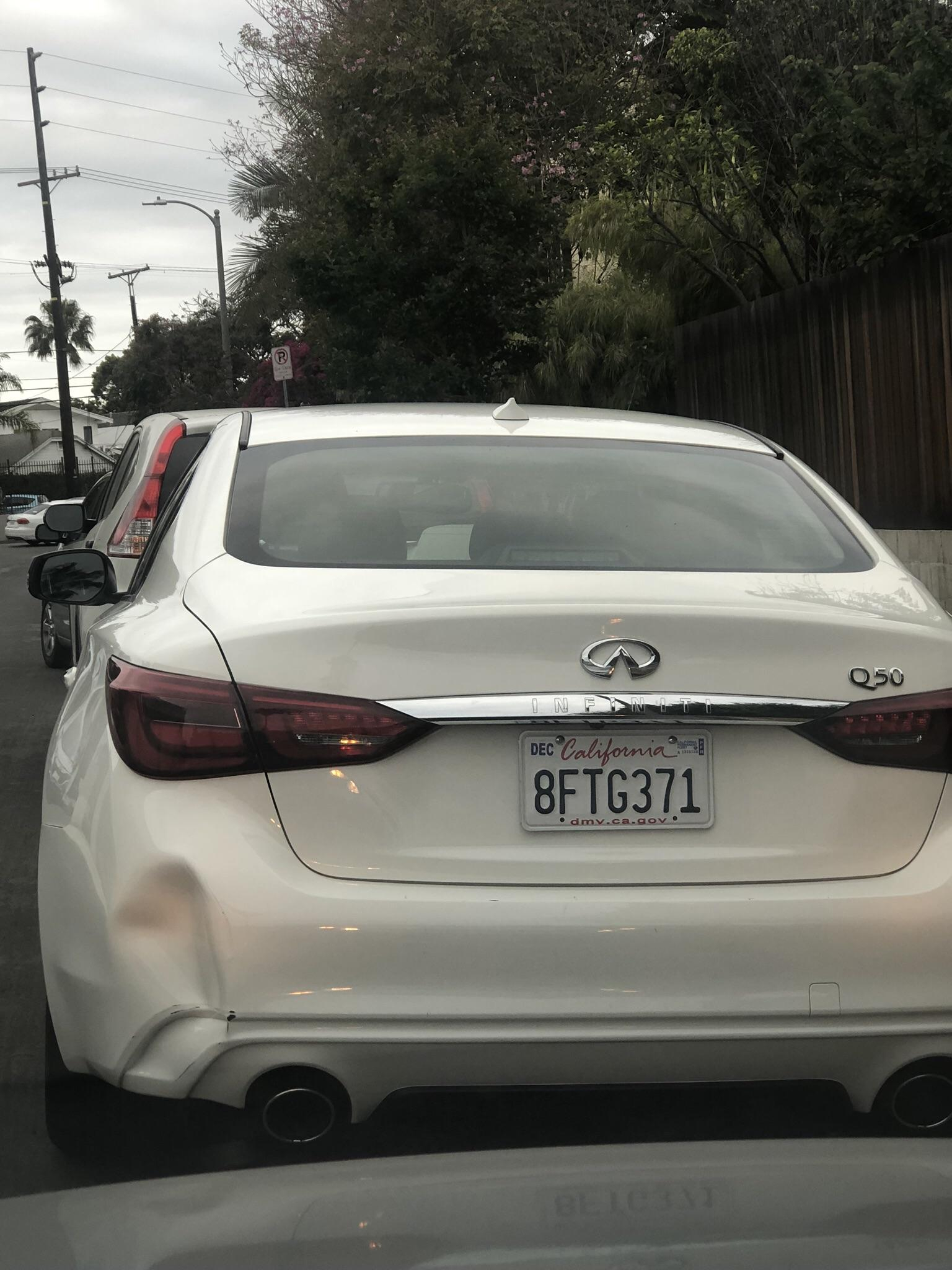 This Asshole Hit My Car And Had The Balls To Park A Block for size 1536 X 2048