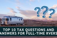 Top 10 Tax Questions For Full Time Rvers And Their Answers with measurements 1200 X 675
