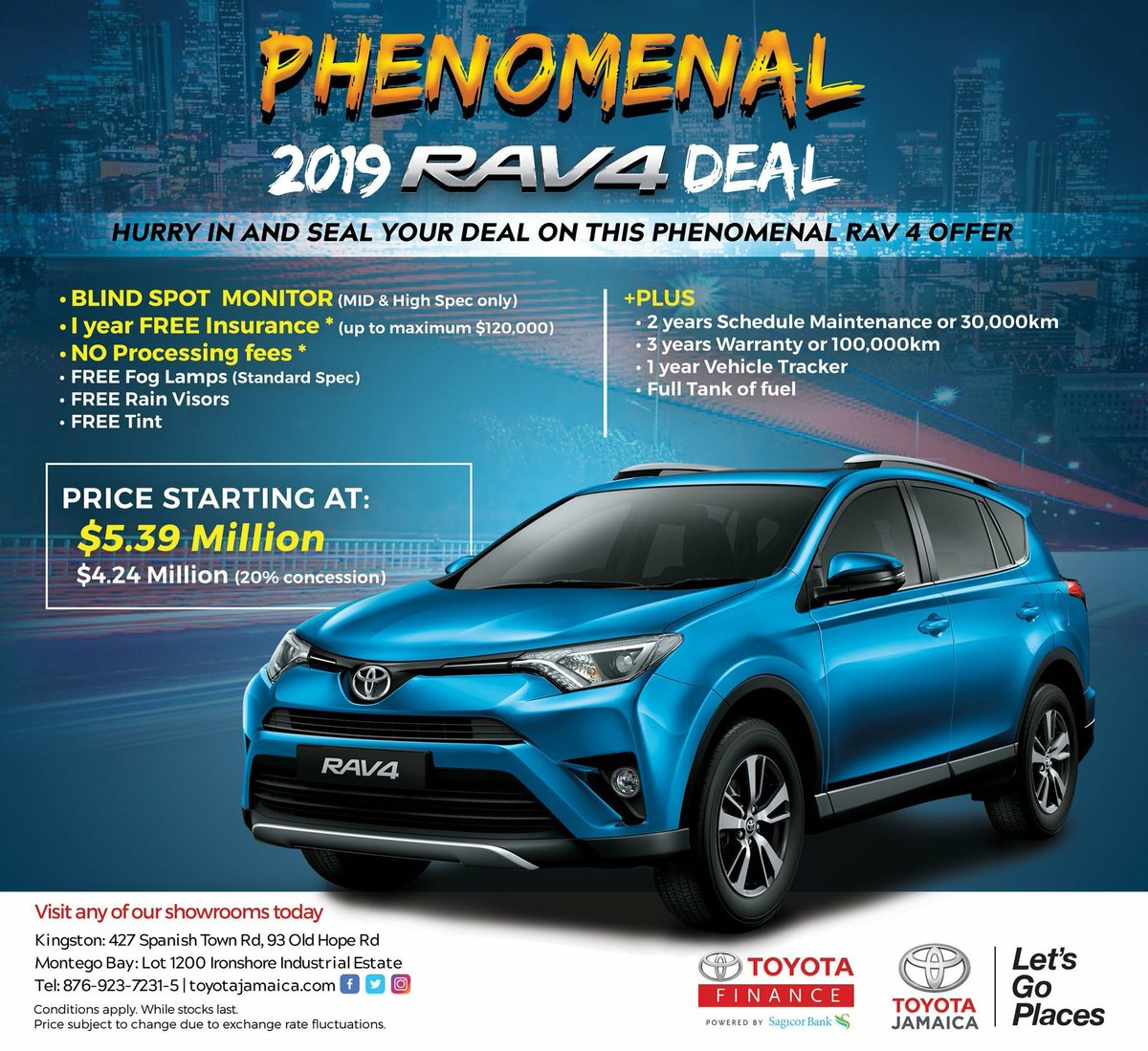 Toyota Jamaica Ltd On Twitter Our Phenomenal 2019 Rav4 in sizing 1200 X 1099