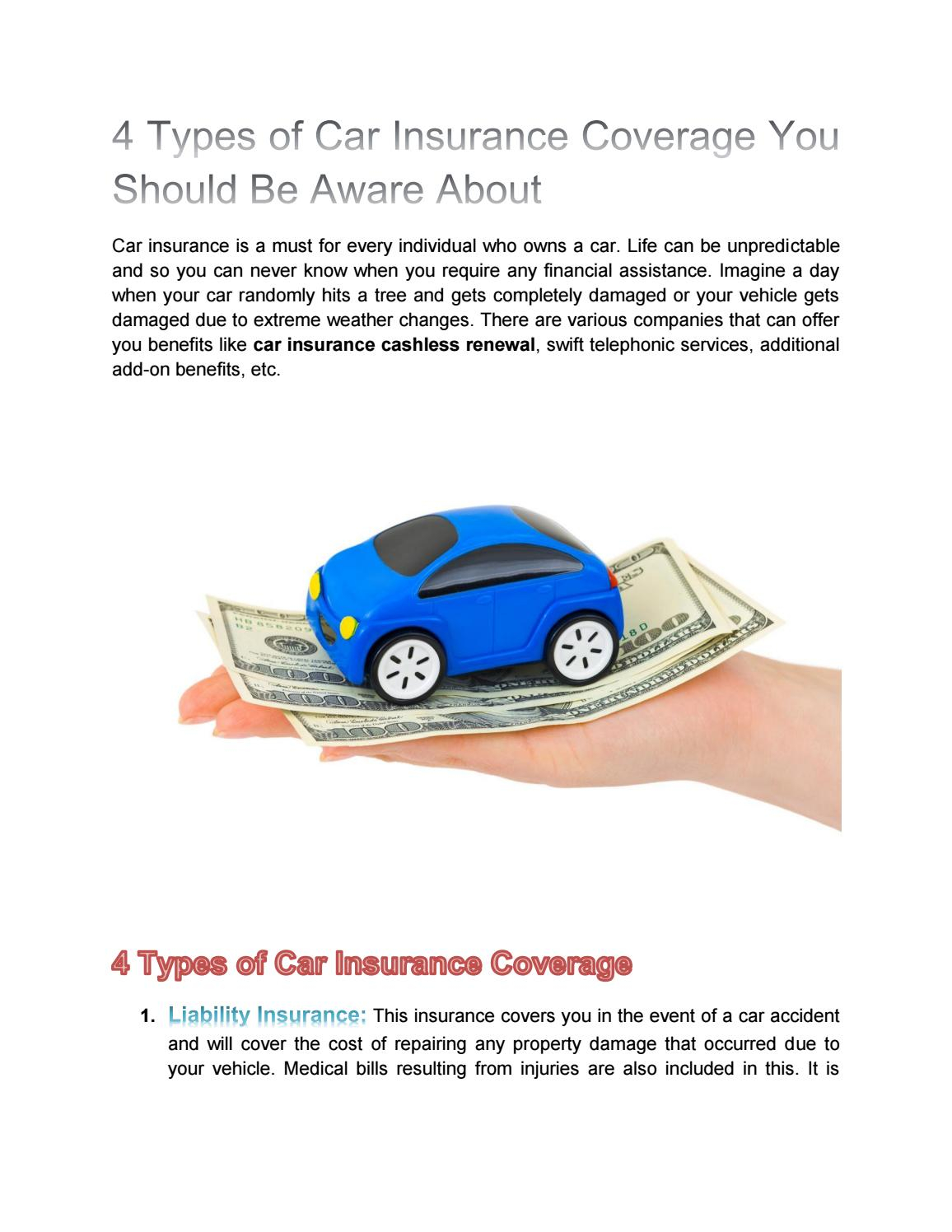 Types Of Car Insurance Coverage You Should Be Aware About intended for size 1156 X 1496