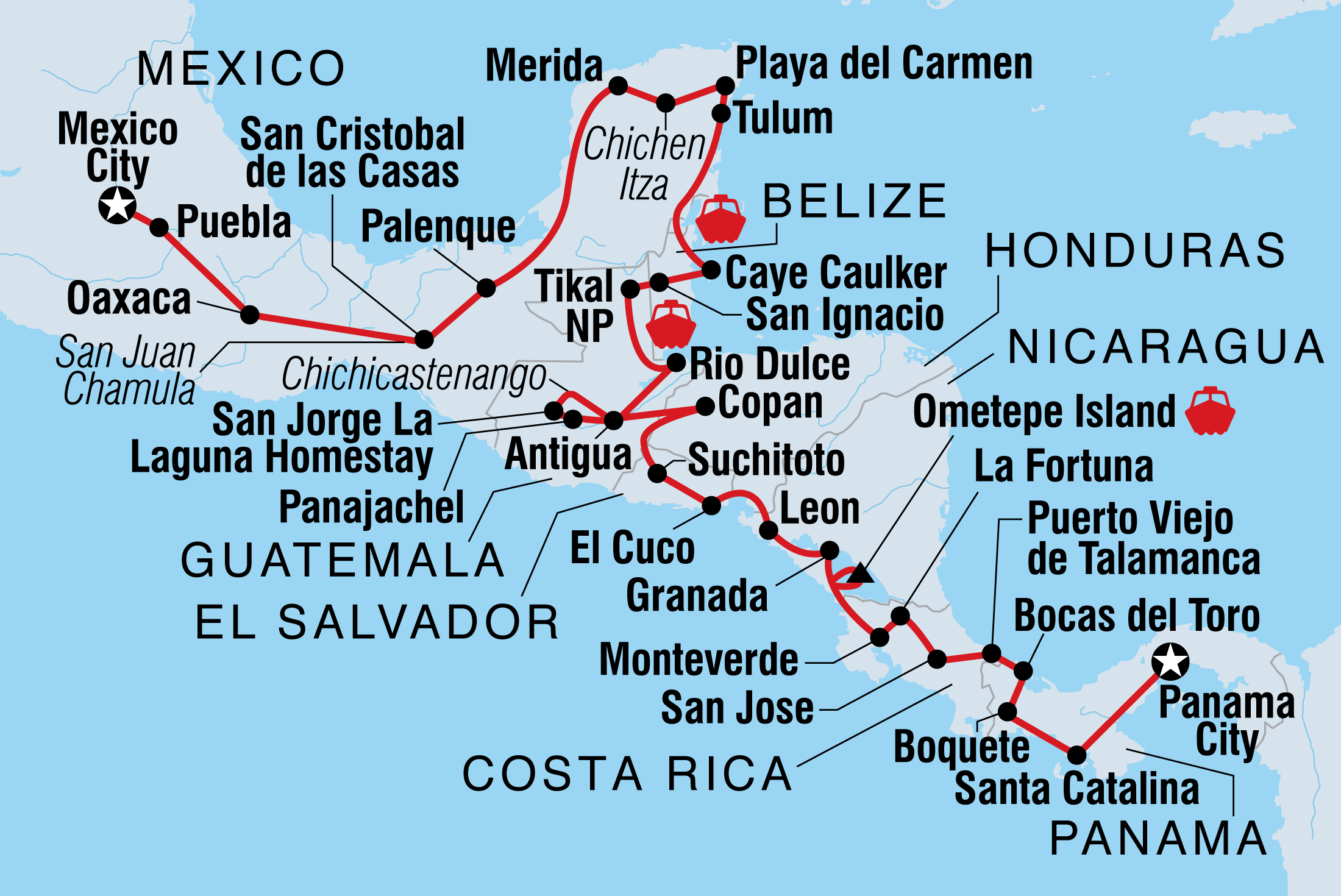 Ultimate Central America Intrepid Travel within measurements 2200 X 1470