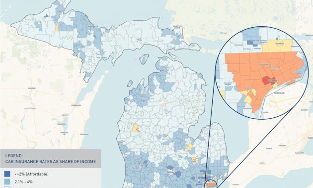 Um Study Auto Insurance Unaffordable In 97 Of Michigan Zip regarding size 1024 X 815