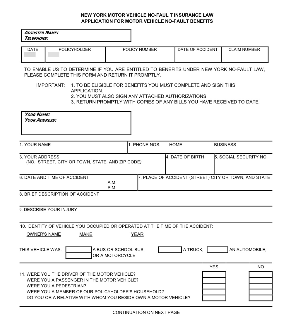 Understanding The Basics Of No Fault Insurance In New York regarding proportions 994 X 1122