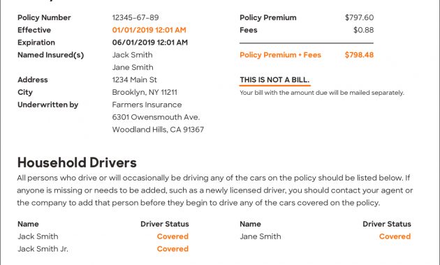 Understanding Your Car Insurance Declarations Page for dimensions 1200 X 1974