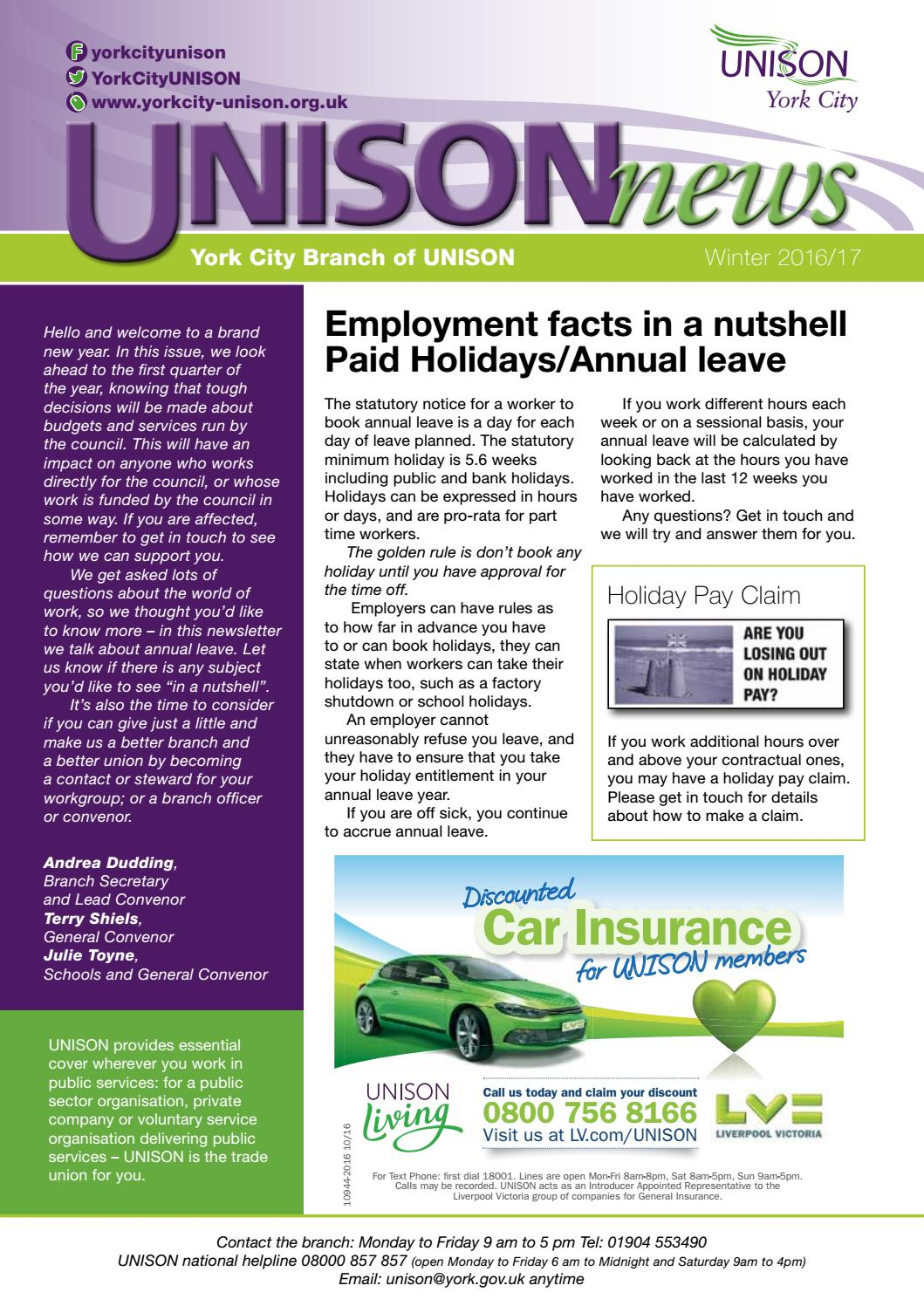 Unison York City News January 2017 Unisonyh Issuu throughout size 1059 X 1497