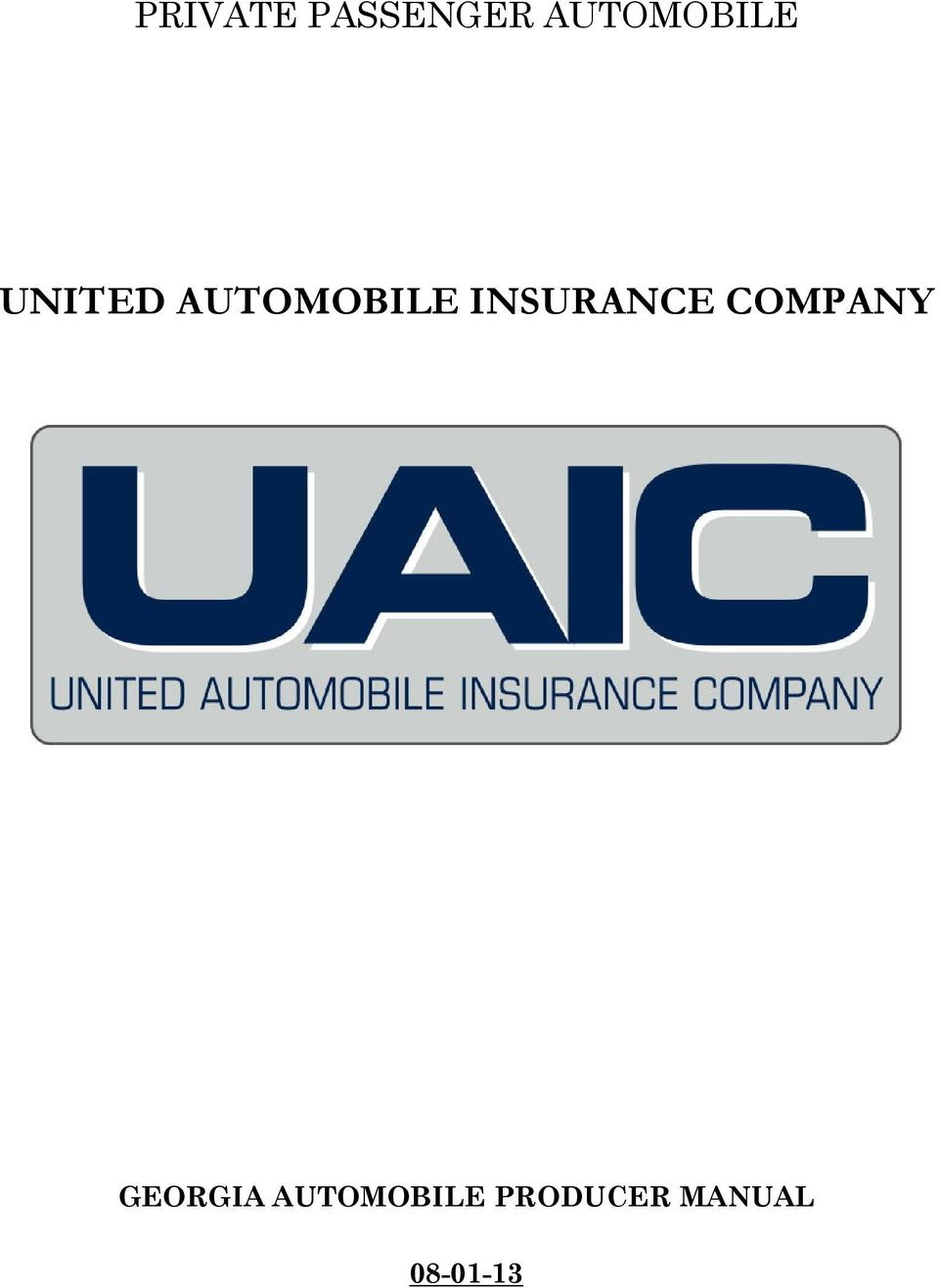 United Automobile Insurance Company Pdf Free Download with measurements 960 X 1316