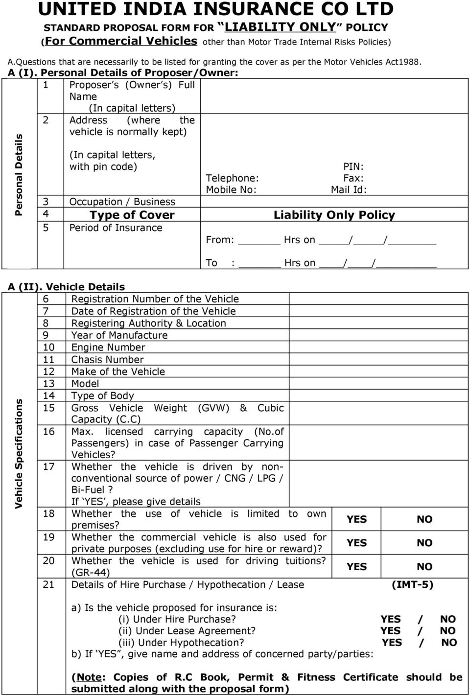 United India Insurance Co Ltd Pdf Free Download with size 960 X 1420