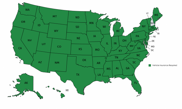 Us States That Require Car Insurance 5400x3585 Oc Mapporn within dimensions 5400 X 3585