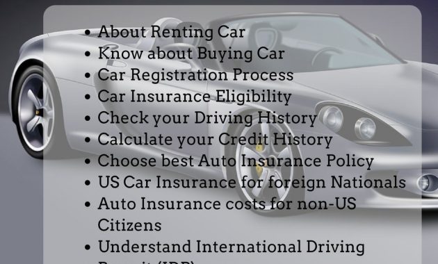 Usa Car Insurance Tips For Us Non Citizens And Us Non Residents intended for measurements 1080 X 1080