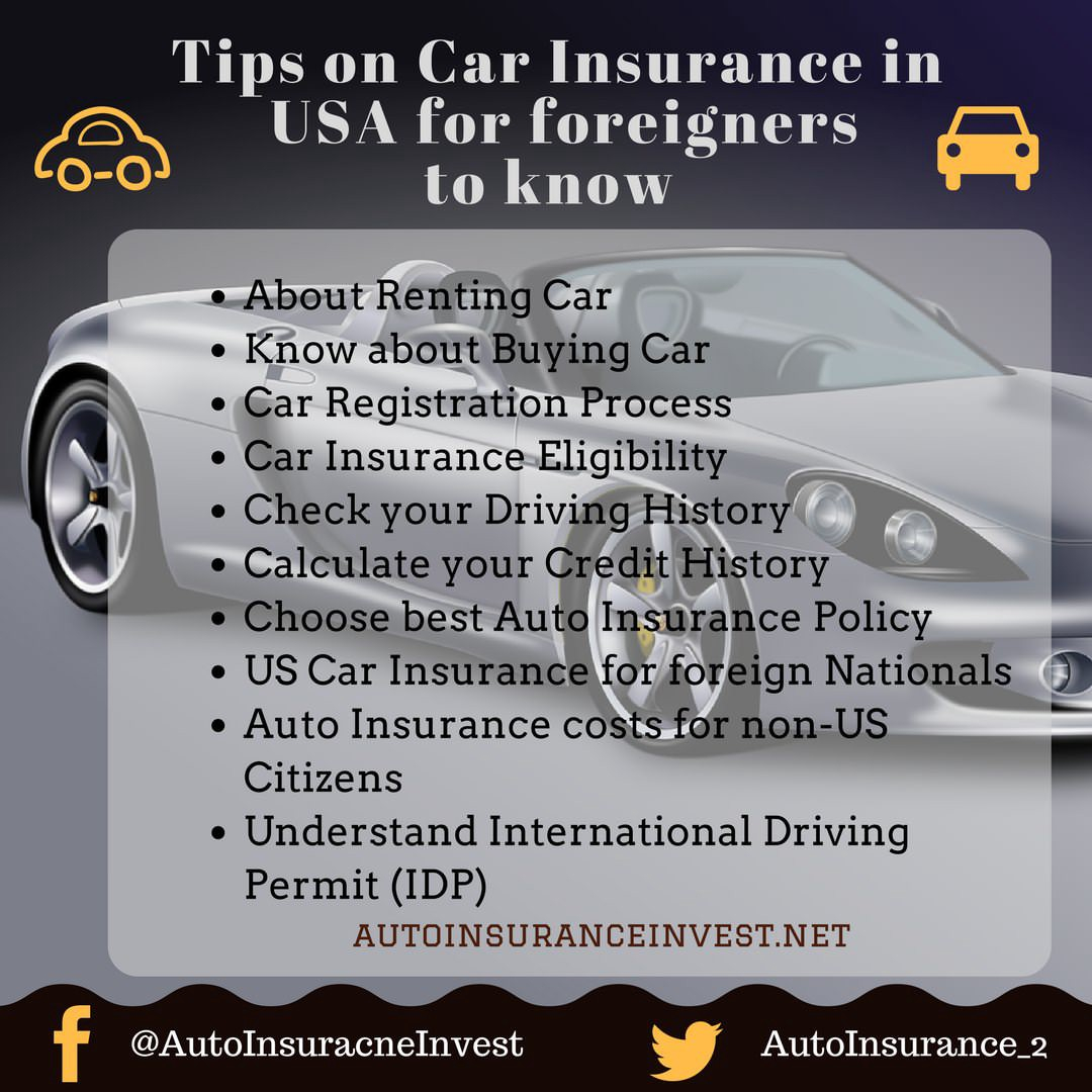 Usa Car Insurance Tips For Us Non Citizens And Us Non Residents within dimensions 1080 X 1080