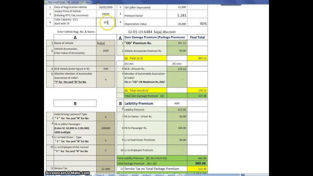 Vehicle Insurance Vehicle Insurance Calculator within sizing 1280 X 720