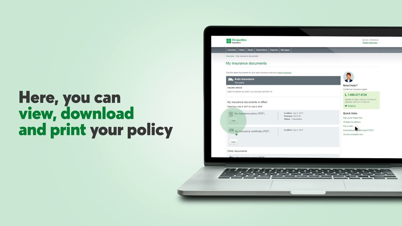 View Download And Print Your Insurance Documents Anytime pertaining to size 1280 X 720