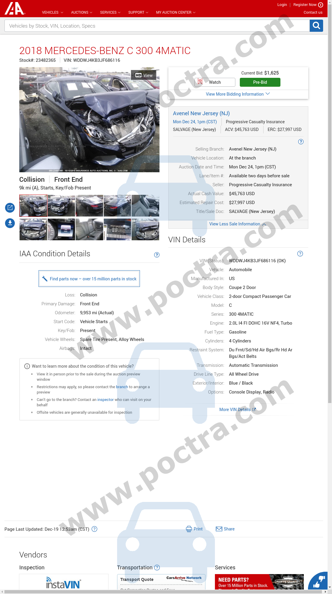 Wddwj4kb3jf686116 2018 Mercedes Benz C 300 4matic Poctra for size 1120 X 2000