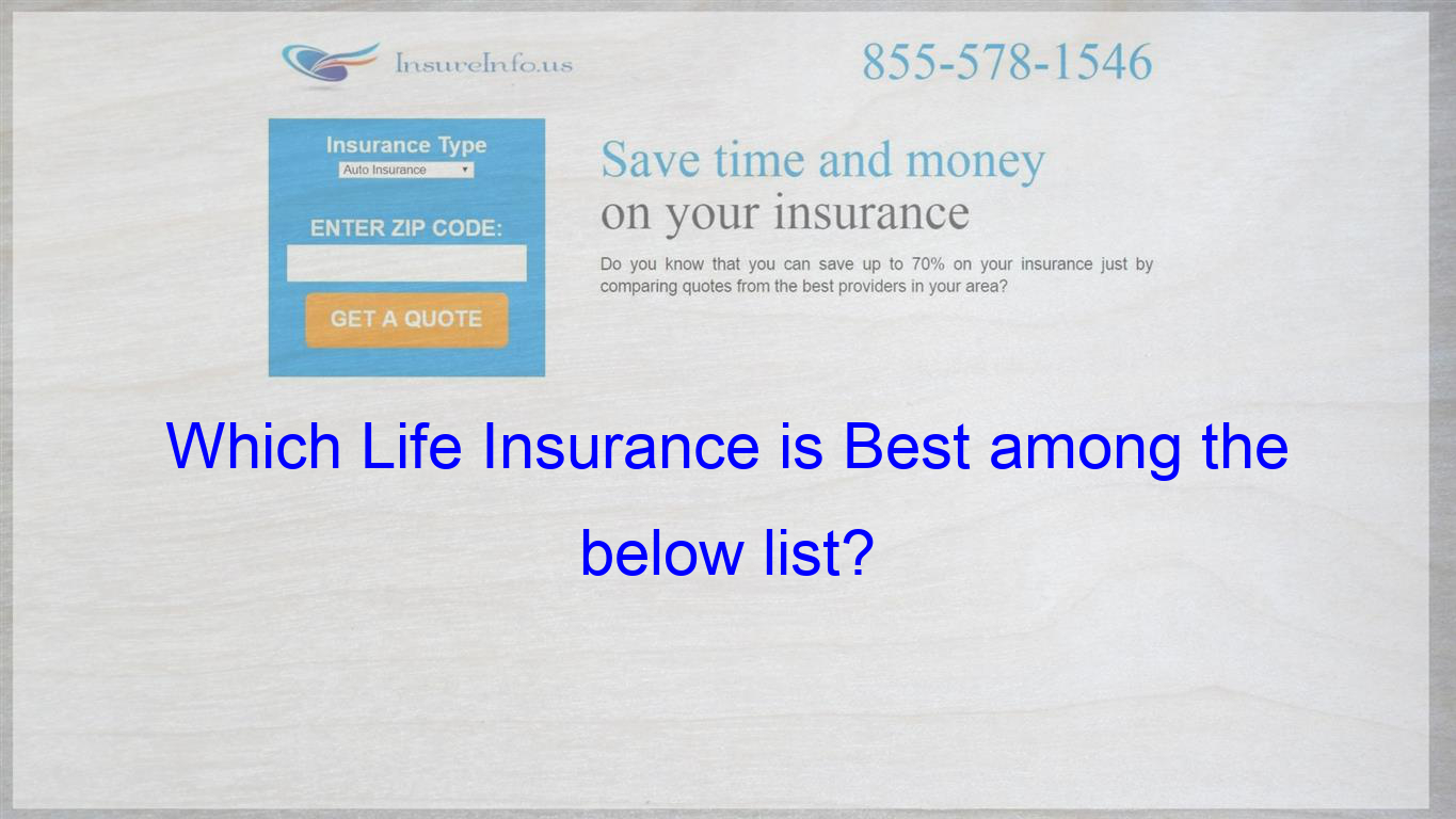 Which Life Insurance Is Best Among The Below List Lic Icici within dimensions 1365 X 768