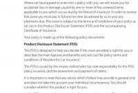 Woolworths Car Insurance Combined Product Disclosure with regard to proportions 960 X 1415