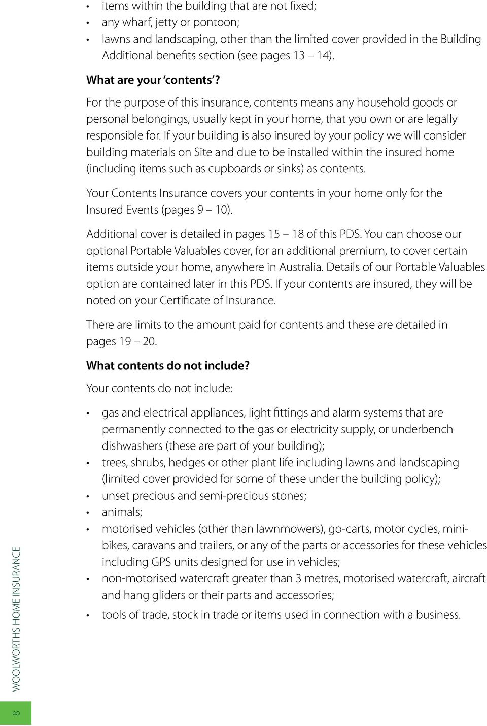 Woolworths Home Insurance Combined Product Disclosure regarding proportions 960 X 1431