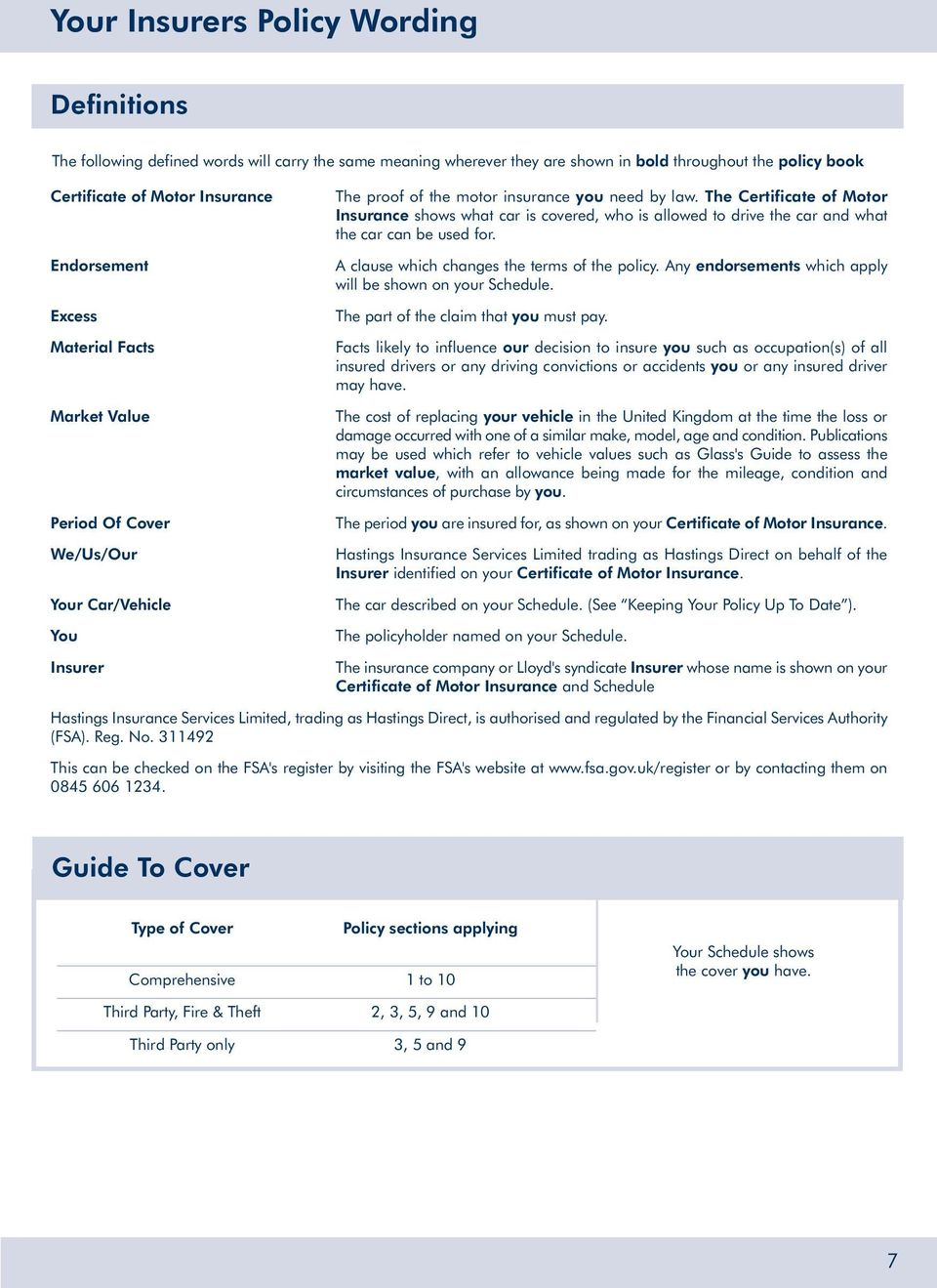 Your Car Insurance Policy Booklet Pdf Free Download with size 960 X 1319