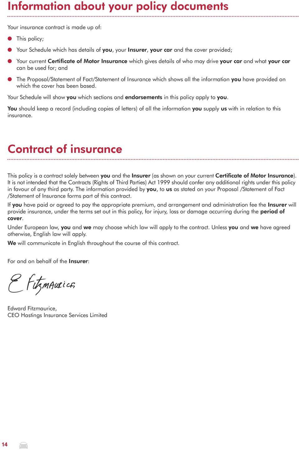 Your Car Insurance Policy Booklet Pdf Free Download within size 960 X 1442